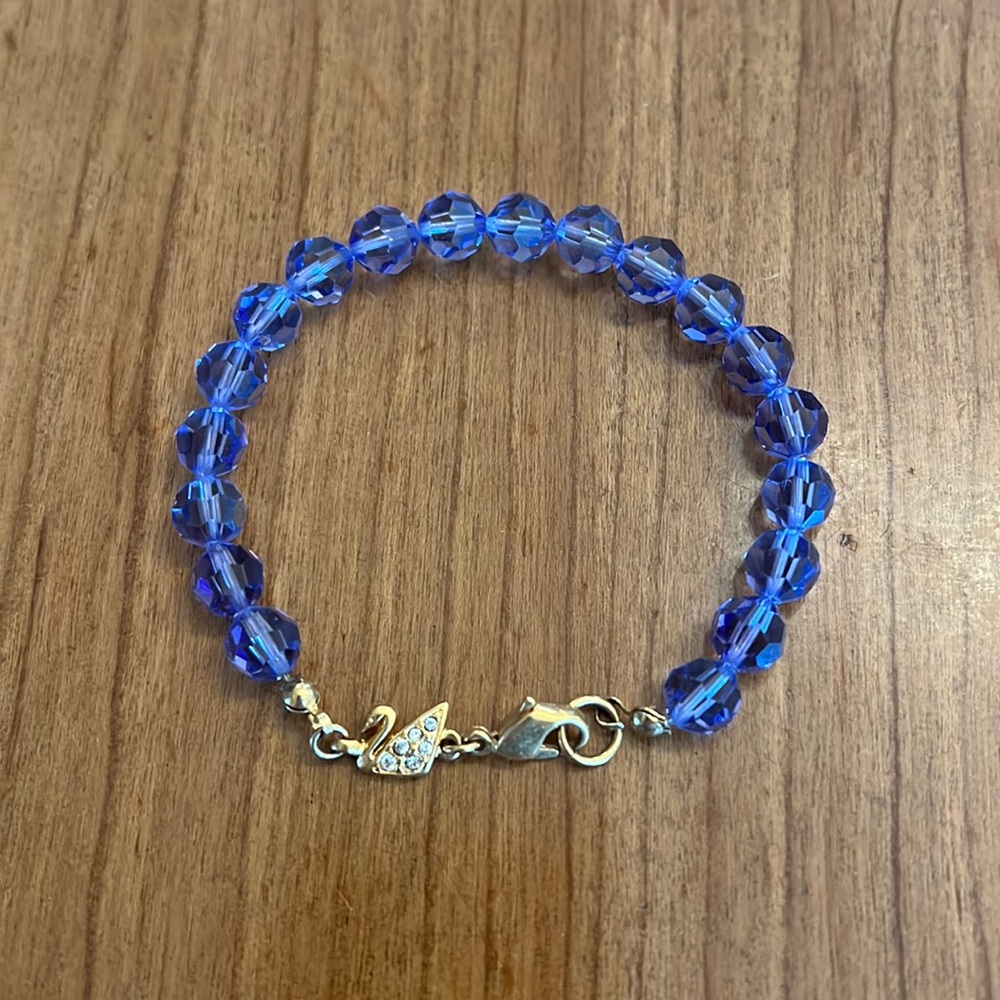 Swarovski Purple Crystal Bead Bracelet